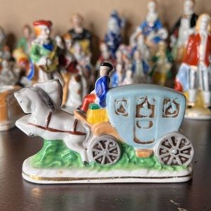 Vintage 1940’s Made in Occupied Japan Stagecoach Figurine Porcelain, Japanese